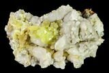 Green Pyromorphite Crystals on Quartz - China #146672-1